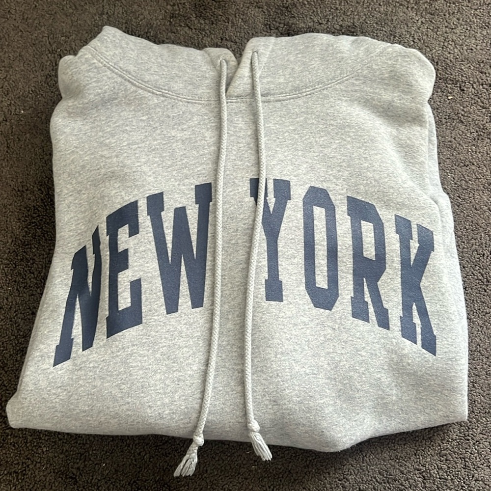 Brandy Melville New York grey hoodie